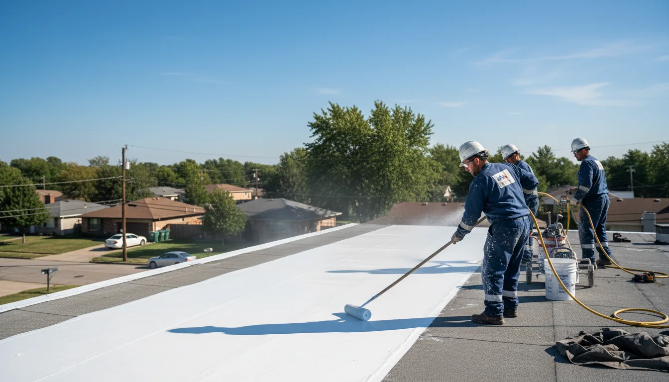 Commercial roof coating in Midfield, TX near me